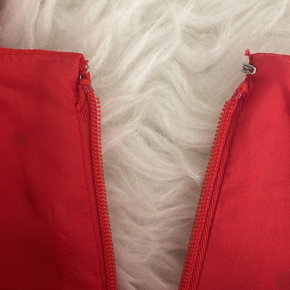 J.CREW Women’s Red Black Optic Polka Dots Sleeveless Lined Sheath Dress Size 10 - Picture 5 of 6